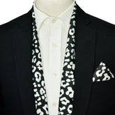 LEOPARD MEN SCARF AND POCKET SQUARE SET – PREMIUM COLLECTION